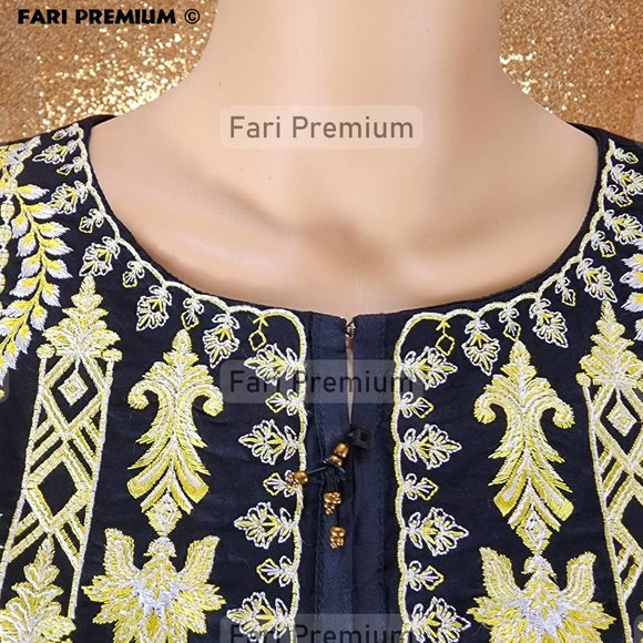 Warda Brand 3PC Embroidered Lawn, Chiffon Shalwar Kameez Pakistani/Indian XS/35 - Picture 11 of 15